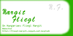 margit fliegl business card